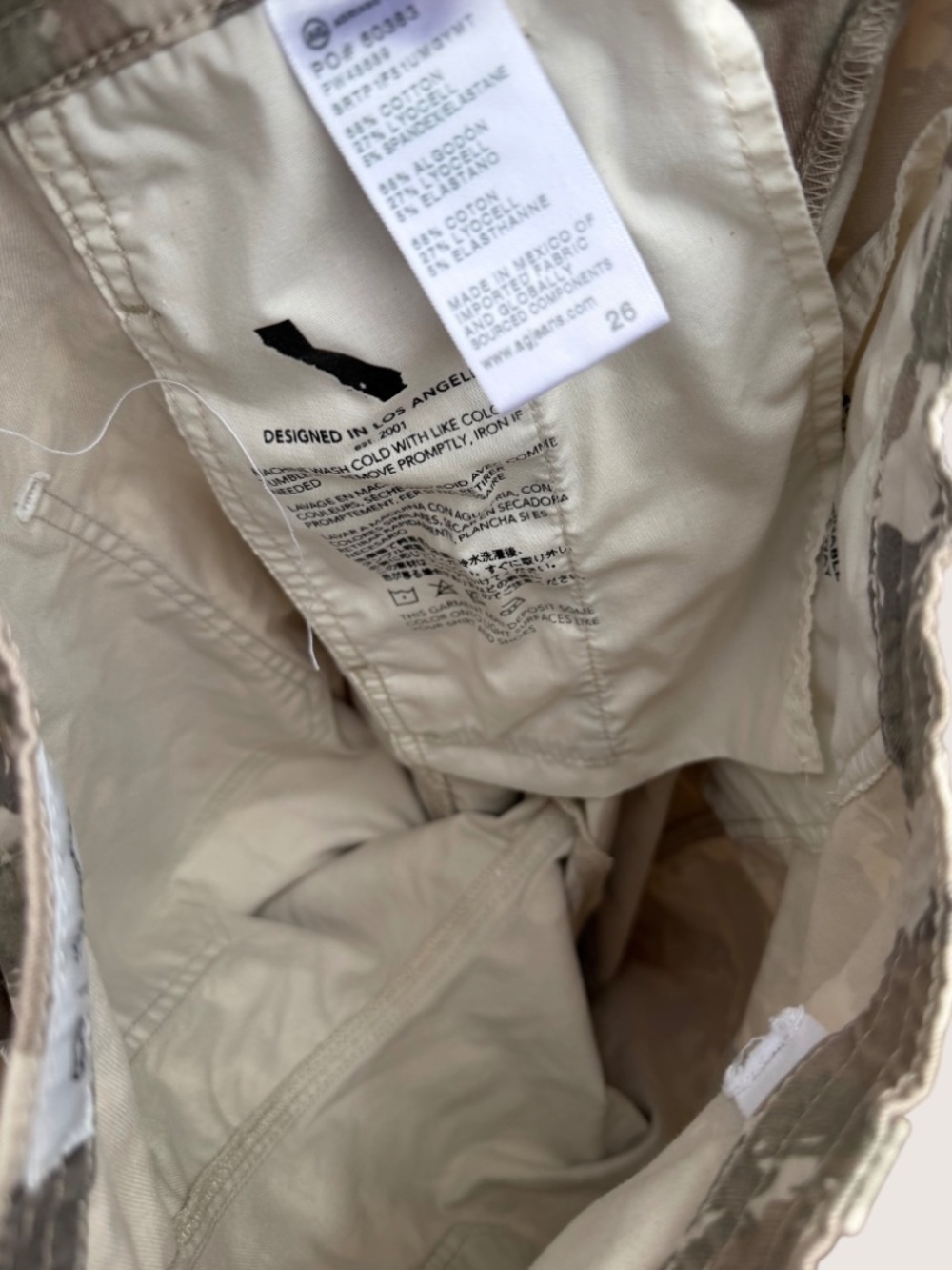 ag FIONA High-Waisted Barrel Leg Camo Pant - Picture 8 of 10